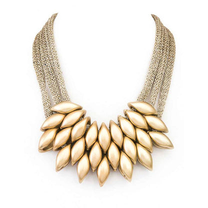 Iconic Mesh Chain Statement Necklace