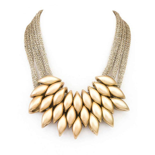 Iconic Mesh Chain Statement Necklace