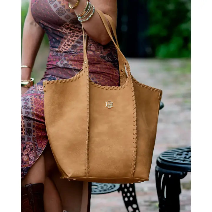 Emory Whipstitch Tote Mustard