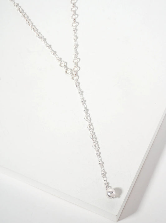 3-inch Ball-Chain Drop 20-Inch Y Necklace