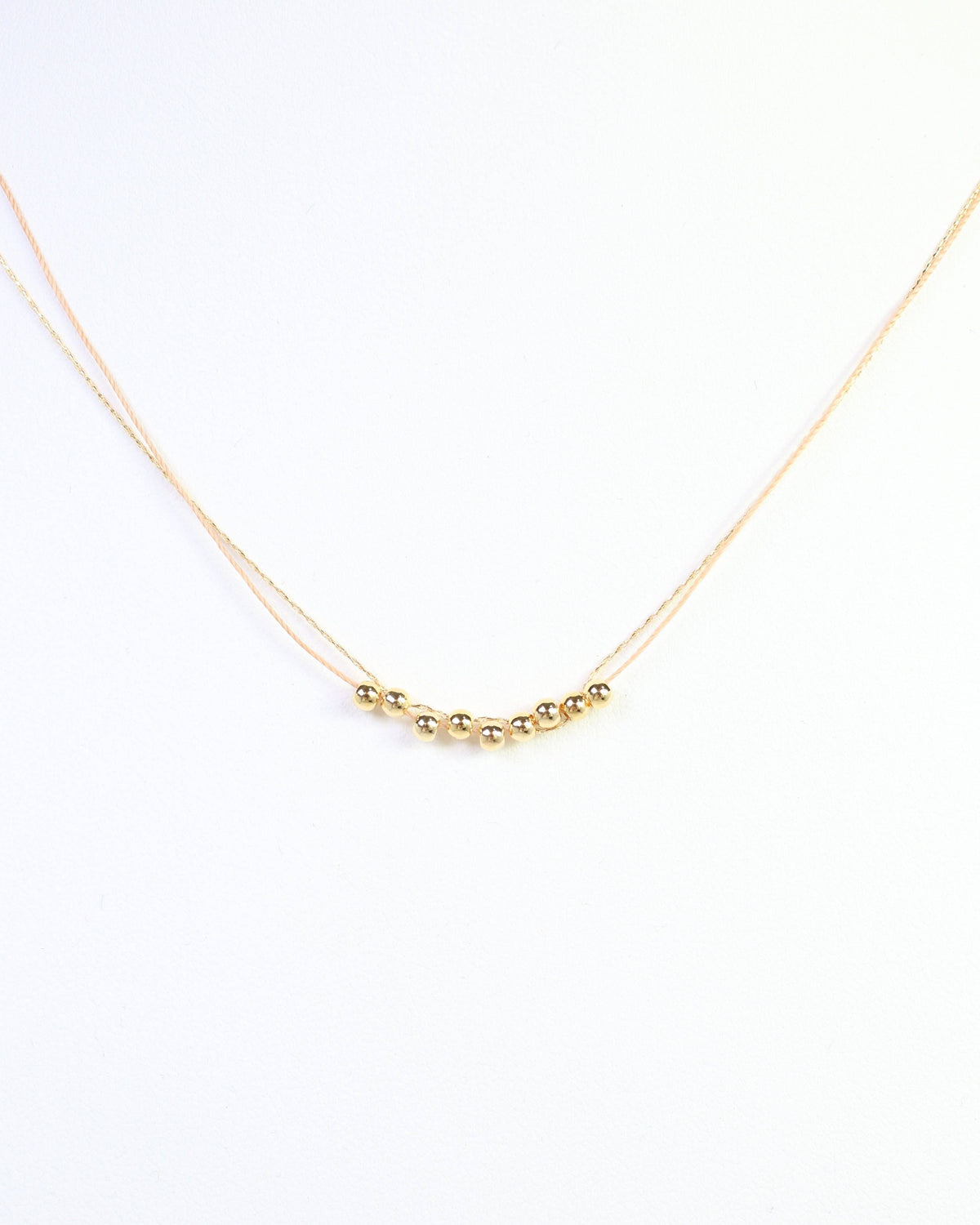 Odette Mini Cord Necklace Tan: Default