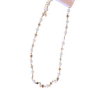 Short Crystal/Pearl Bead Necklace