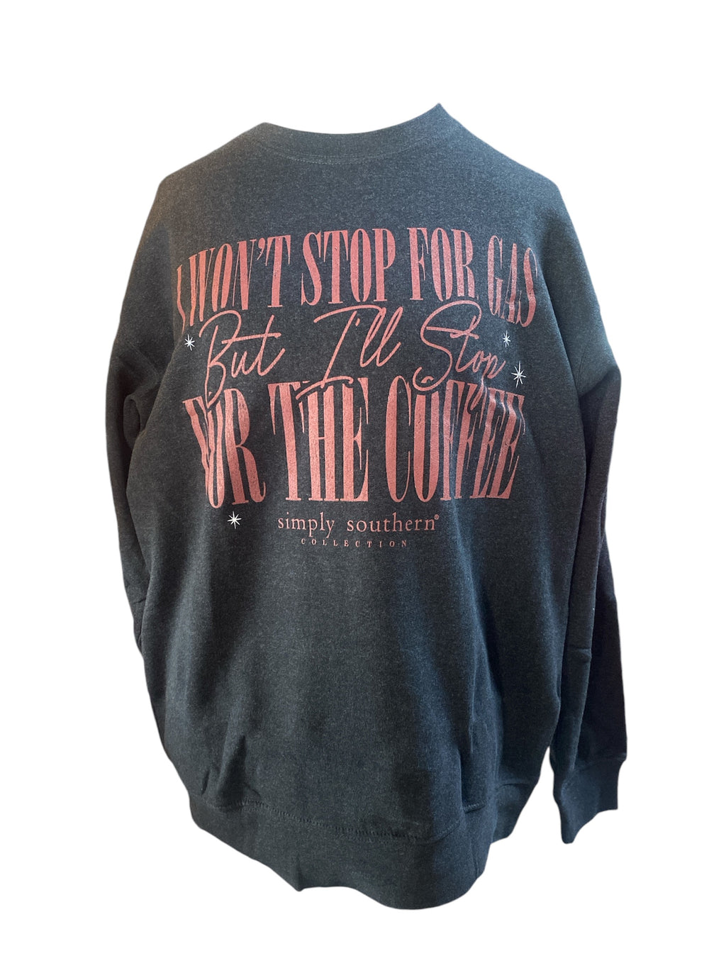 Simply Southern Coffee Sweatshirt in Black