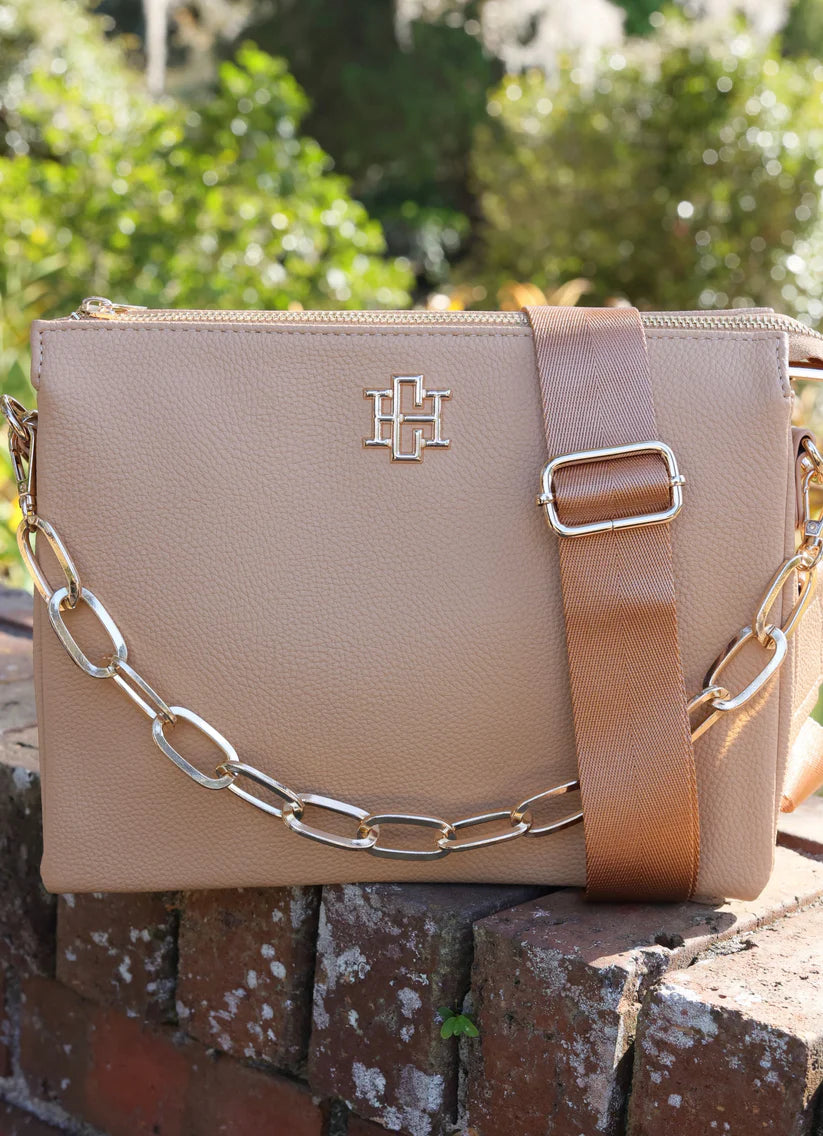 Caroline Hill Ariana Crossbody Tan