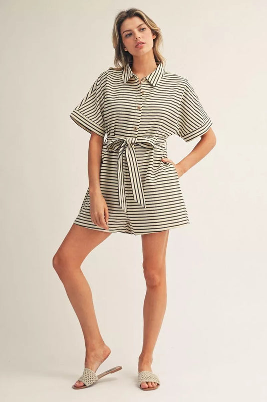 The Penny Striped Romper