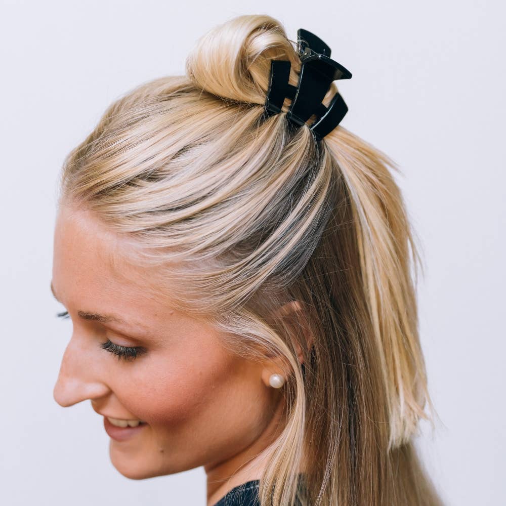 Teleties Classic | Jet Black | Petite | Claw Clip