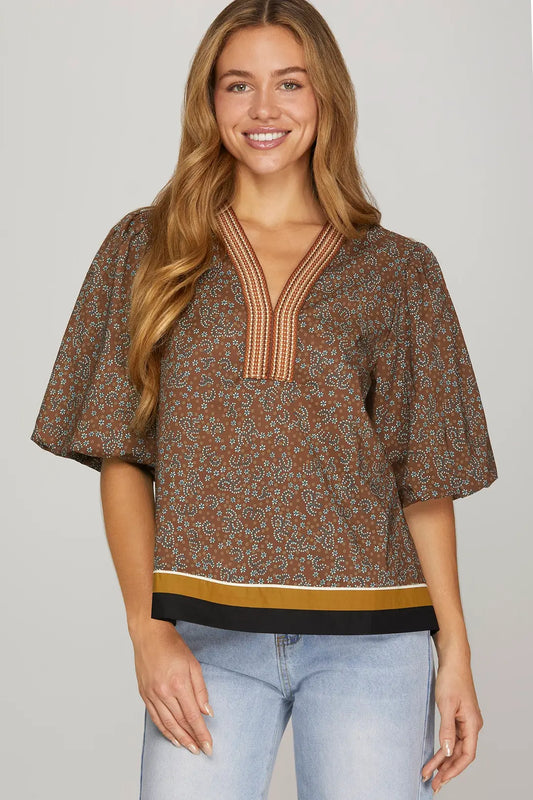 The Ruthy Puff Sleeve Top