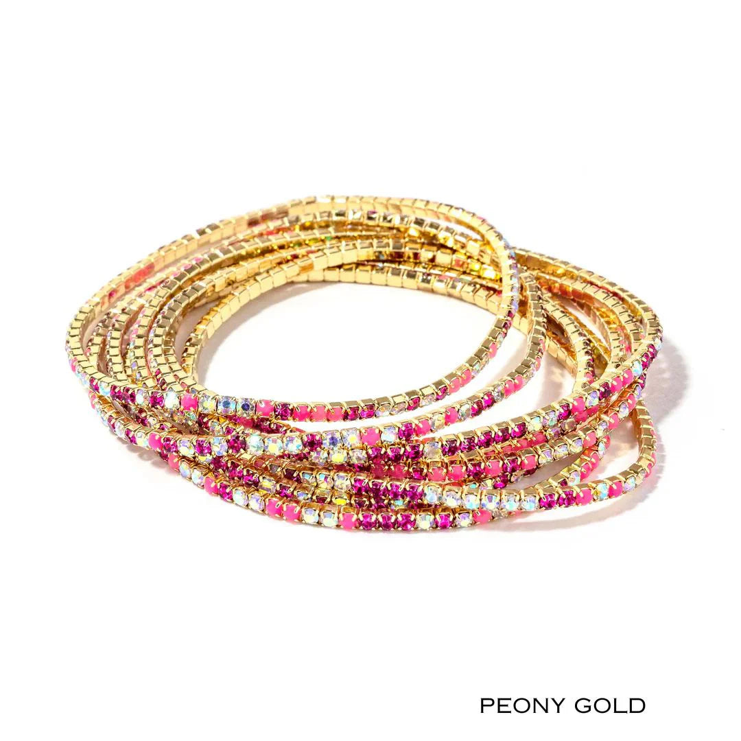 Erimish Peony Gold Confetti Stack
