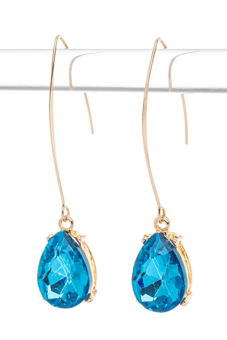 Euro Wire Teardrop Earrings