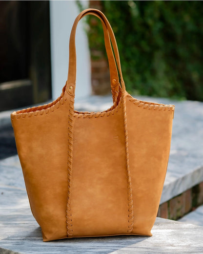 Emory Whipstitch Tote Mustard