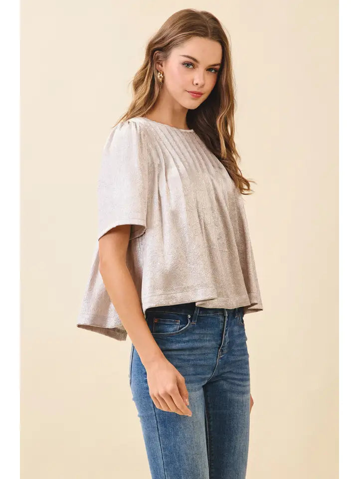 The Kaye Metallic Top