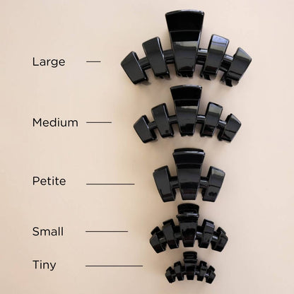 Teleties Classic | Jet Black | Petite | Claw Clip