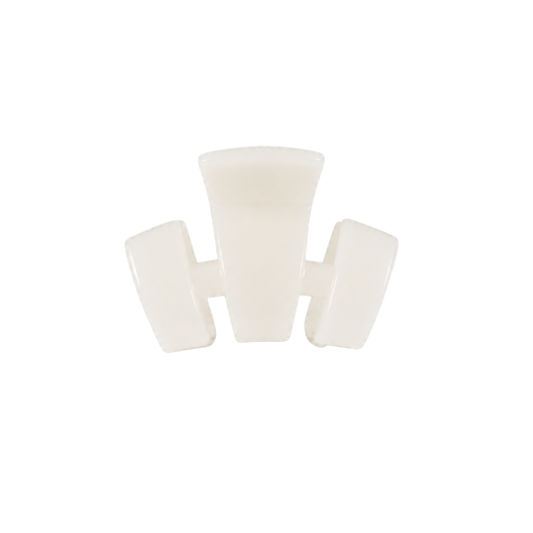 Teleties Classic | Coconut White | Petite | Claw Clip