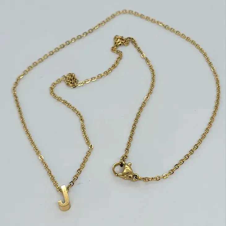 Tiny Gold Initial Neklace