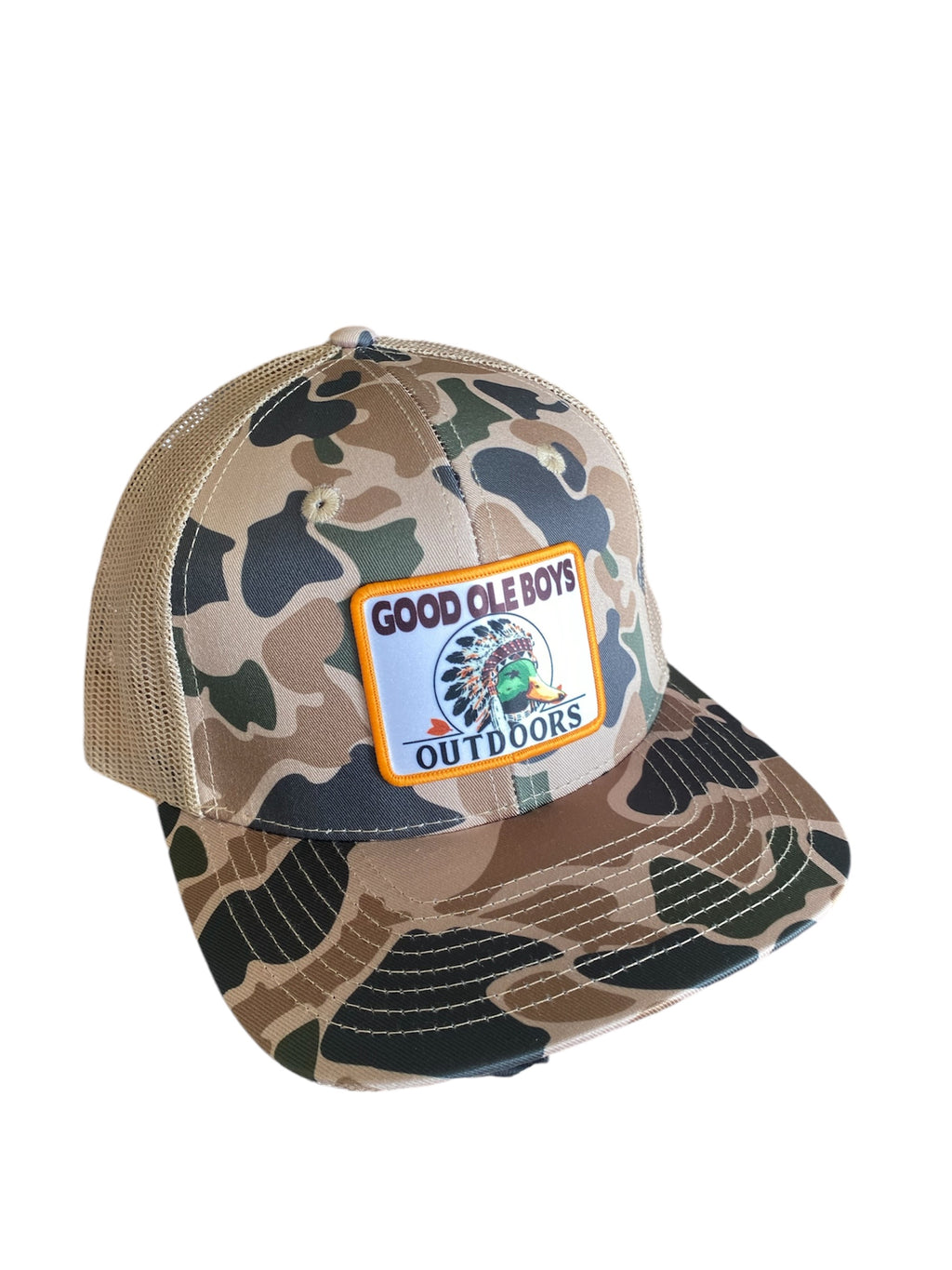 Good Ole Boys Red Man Patch Camo Hat