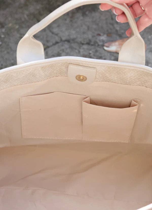 Melissa Tote Bag Shimmer Champagne: Default