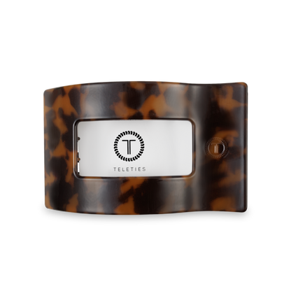 Flat Rectangle Hair Clip | Medium | Tortoise