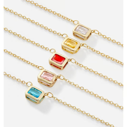 Gold Mini Pendant Necklace