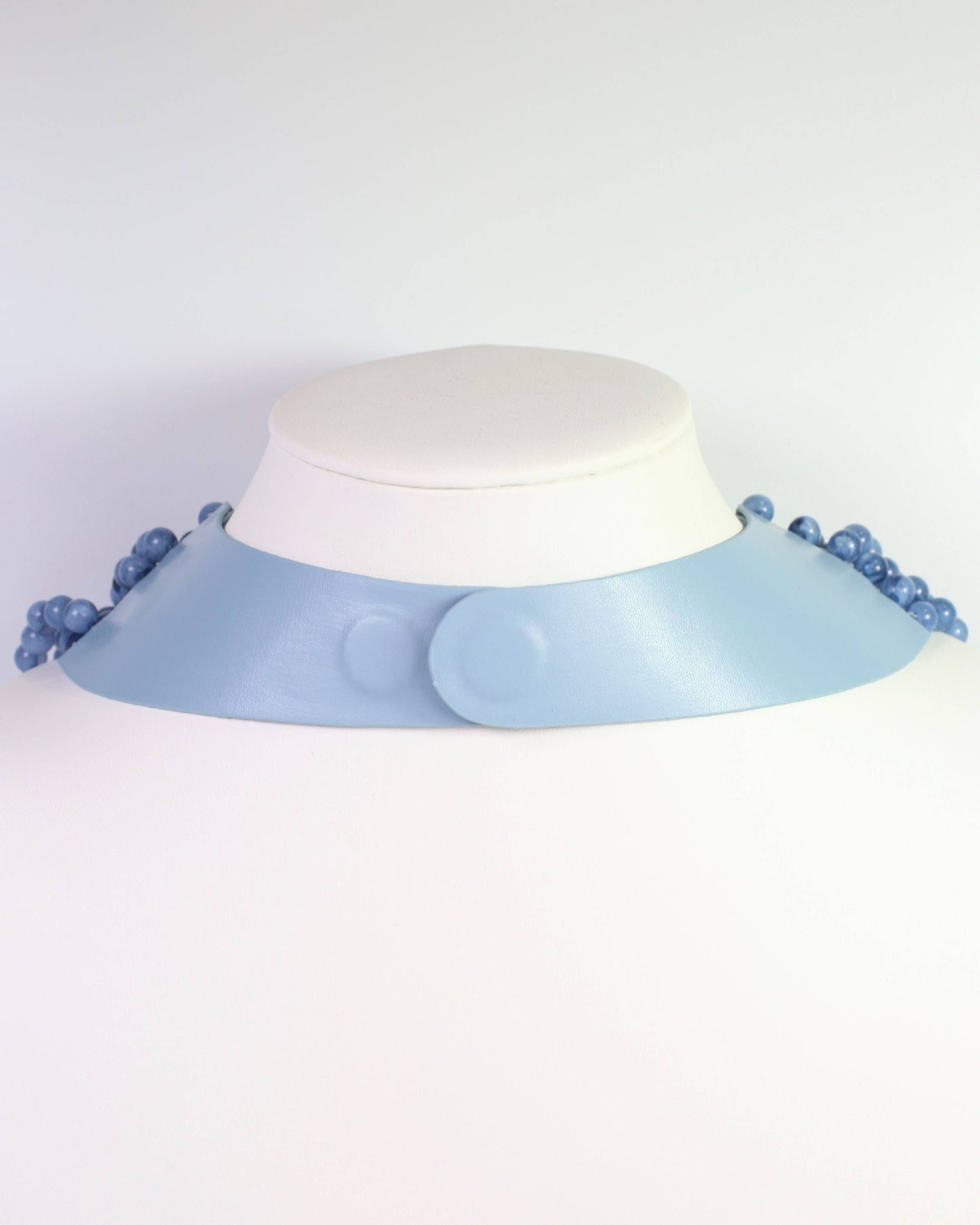 Kalin Beaded Layered Magnetic Necklace Blue: Default