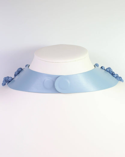 Kalin Beaded Layered Magnetic Necklace Blue: Default