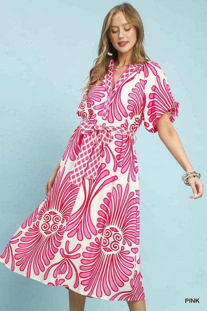 The Jenna Geo-Floral Dress