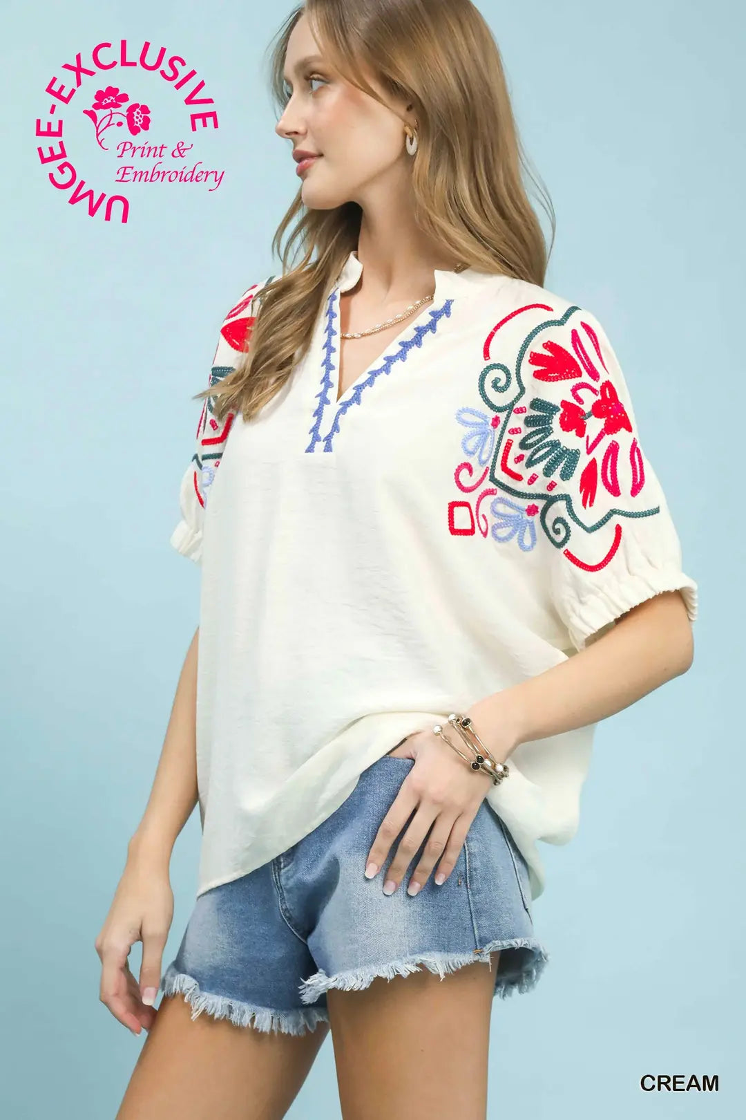The Jennifer Embroidered Blouse