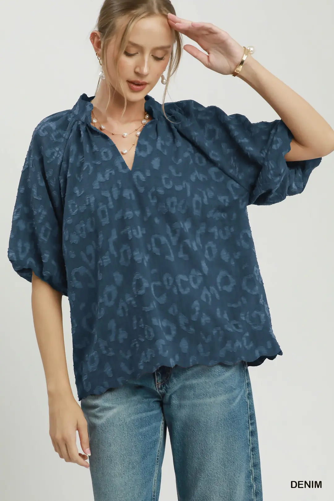 Denim Mist Blouse