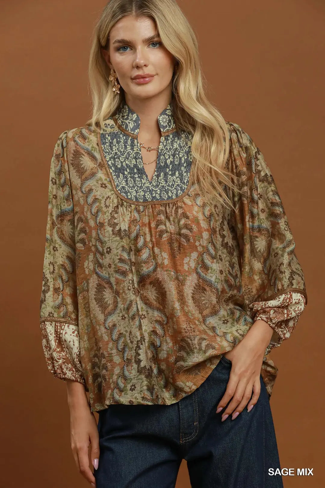 The Ava Paisley Blouse