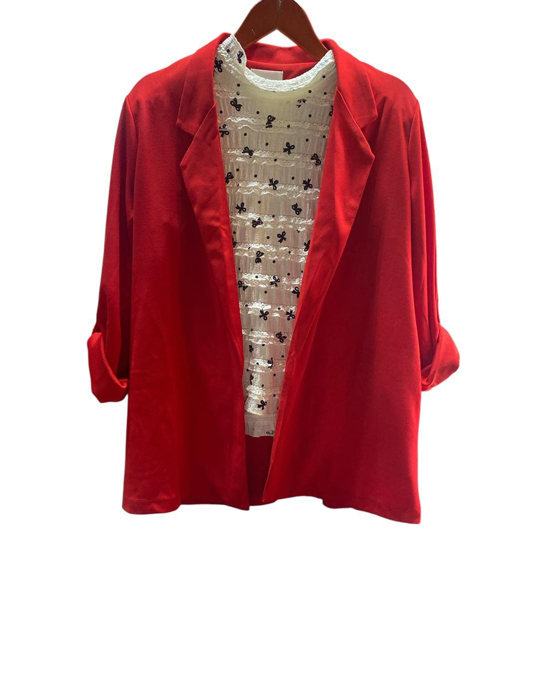 The Angie Plus Red Blazer