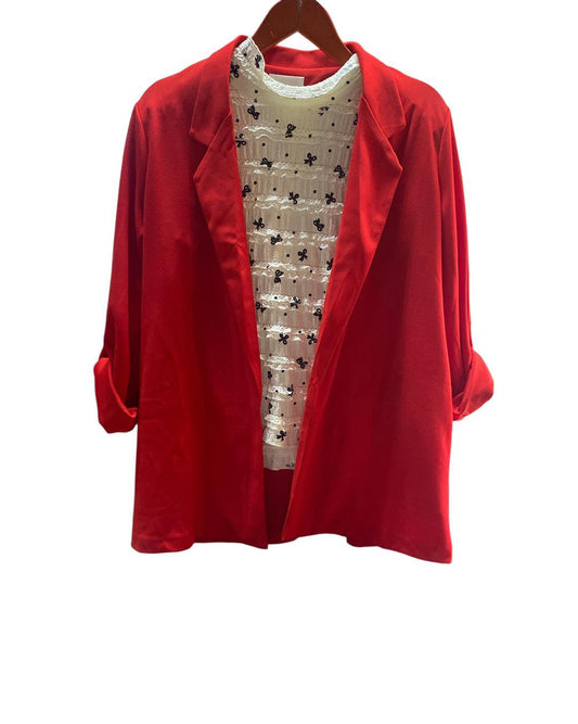The Angie Plus Red Blazer