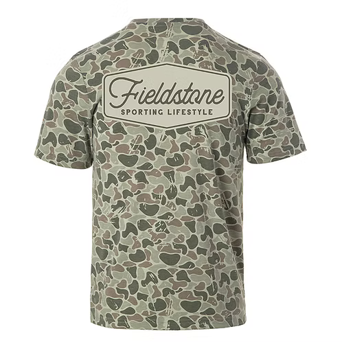 Youth Marsh Camo Logo Tee