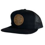 Fieldstone Black 7 Panel Preserve Circle Patch Hat