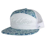 Fieldstone 7 Panel Blue Backwoods Script Hat