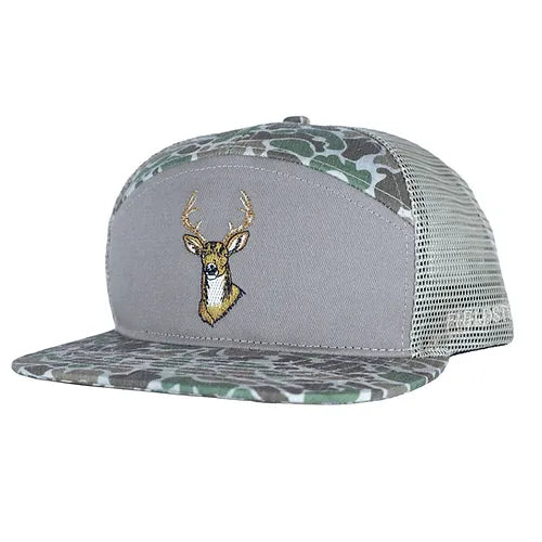 Fieldstone 7 Panel Camo Deer Mount Hat