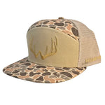 7 Panel Brown Backwoods Rack 3D Puff Logo Hat