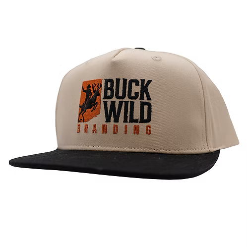 Buck Wild - Black Bill Full Logo Canvas Hat