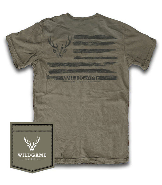 WILDGAME Tumbleweed Logo Flag Tee