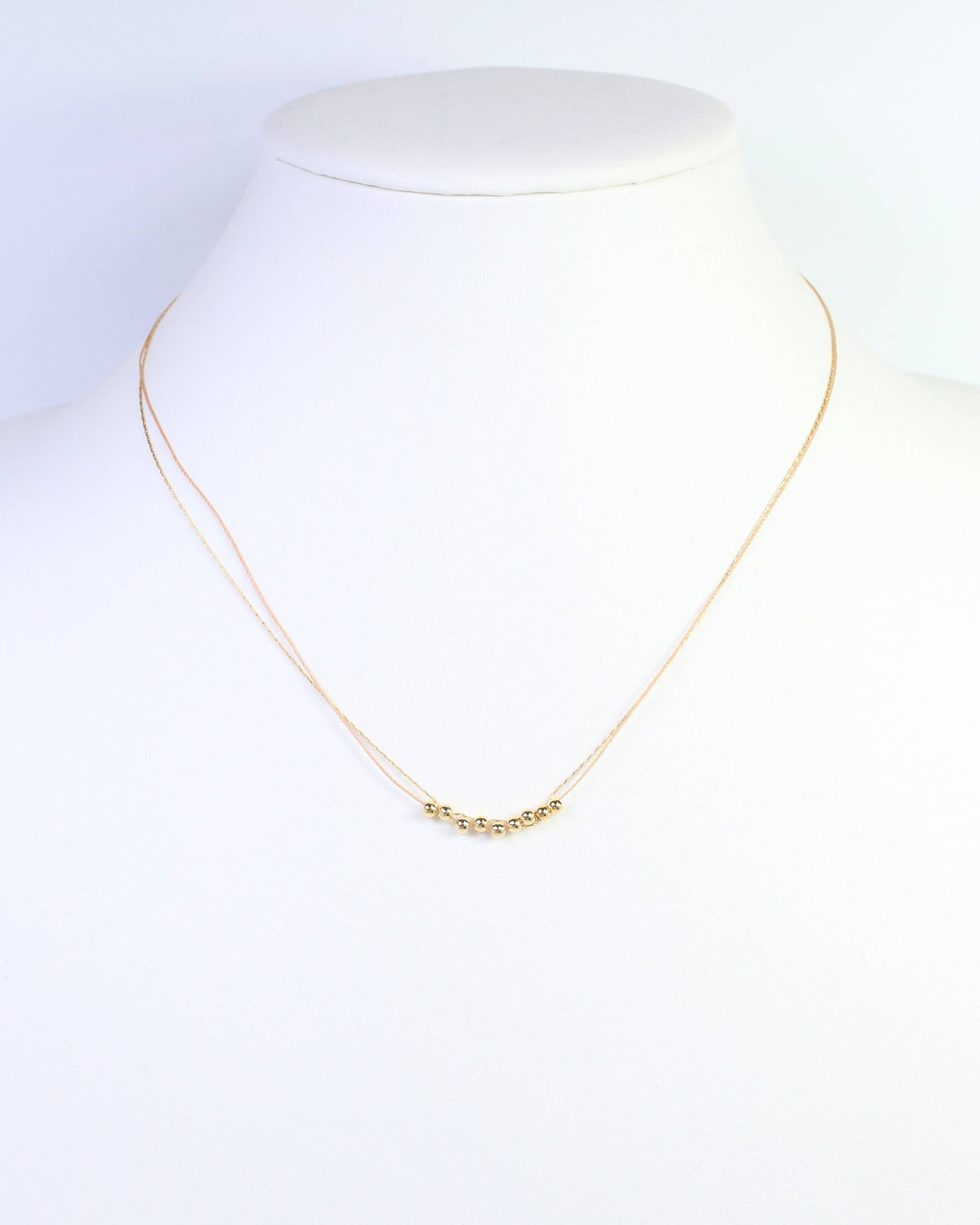 Odette Mini Cord Necklace Tan: Default