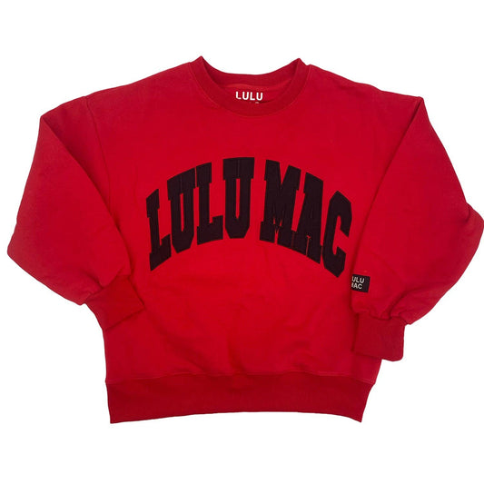 Lulu Mac Red/Black - Stitch Sweatshirt