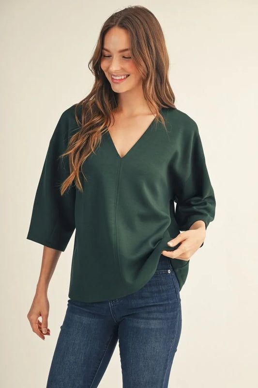 The River Hunter Green Top