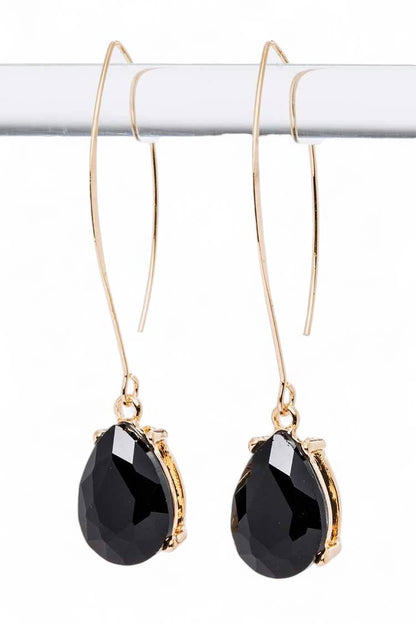 Euro Wire Teardrop Earrings