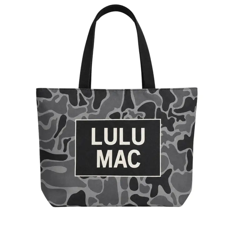 Lulu Mac Canvas Black Camo