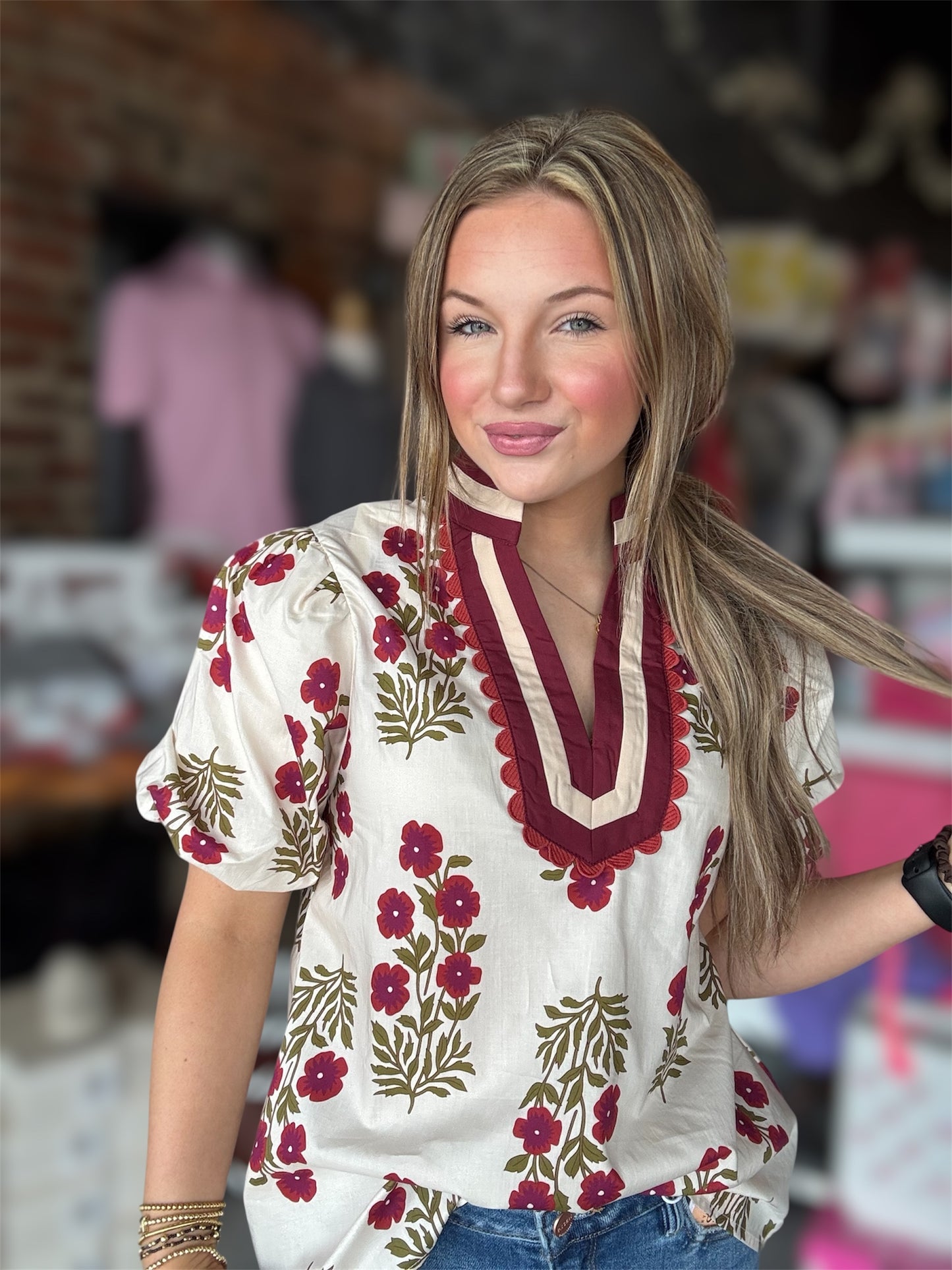 The Sophia Botanical Blouse