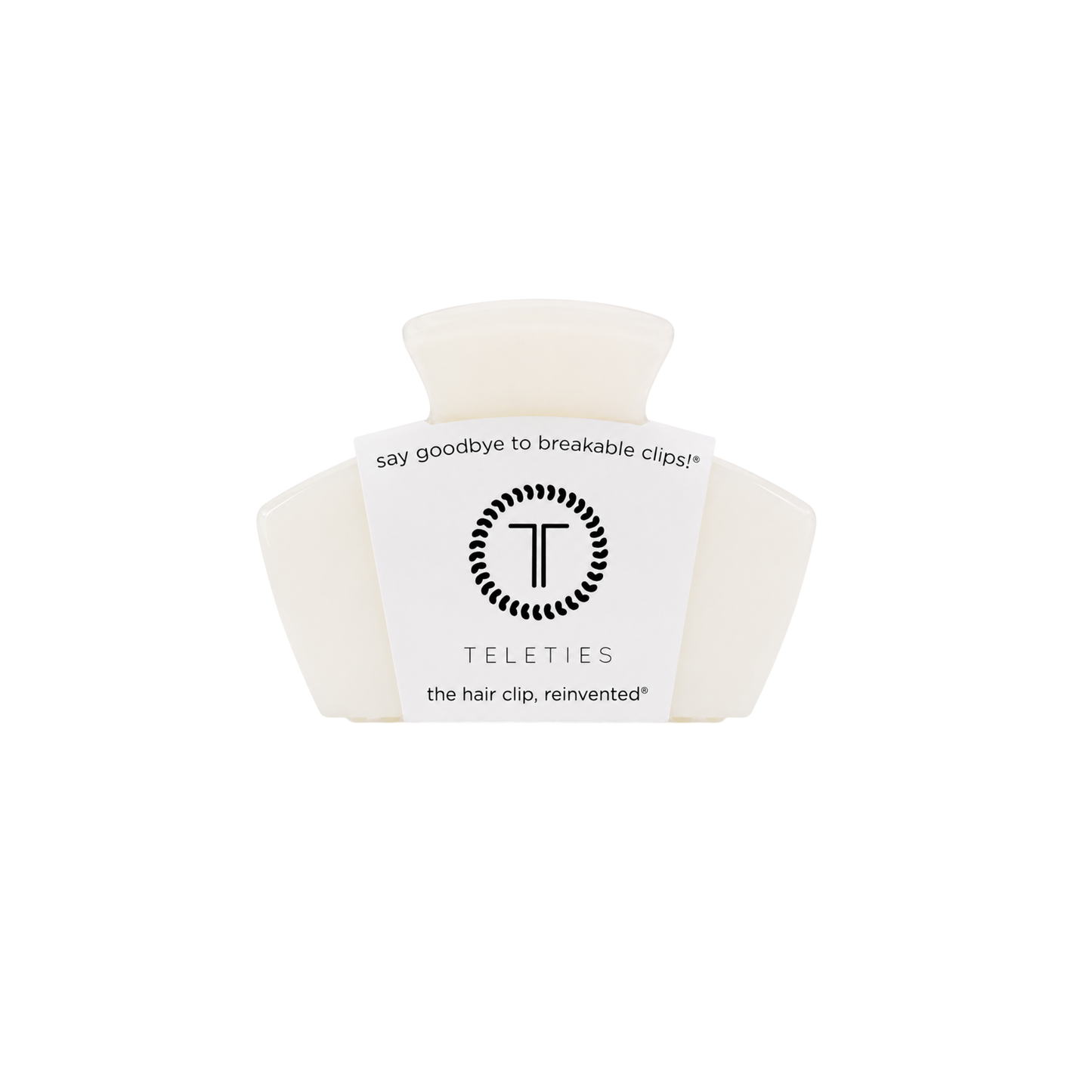 Teleties Classic | Coconut White | Petite | Claw Clip