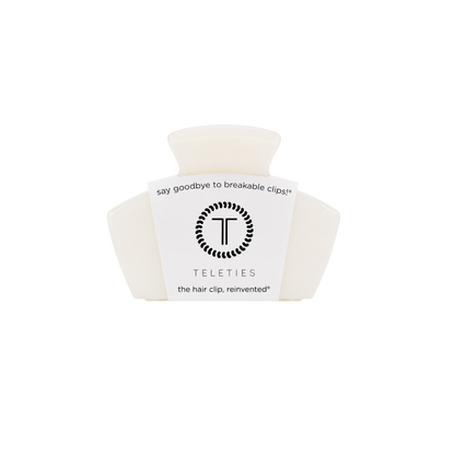 Teleties Classic | Coconut White | Petite | Claw Clip