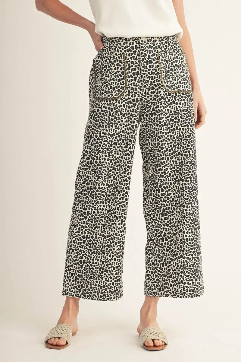 The Rebecca Leopard Print Pants