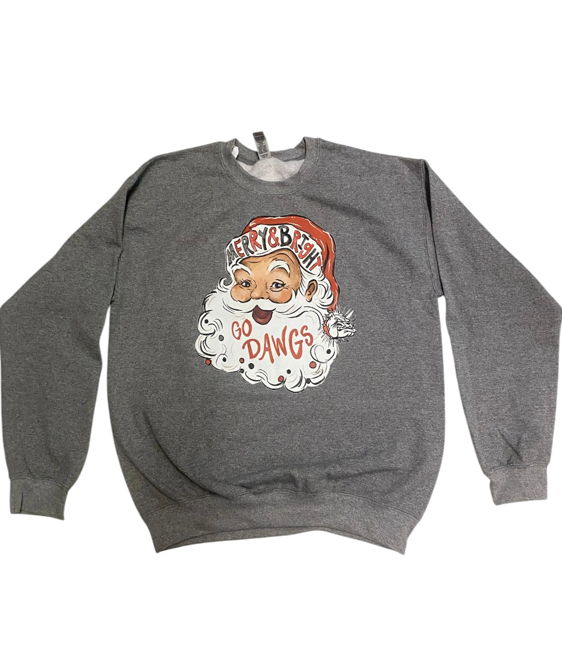 GA Bulldog Santa Sweatshirt