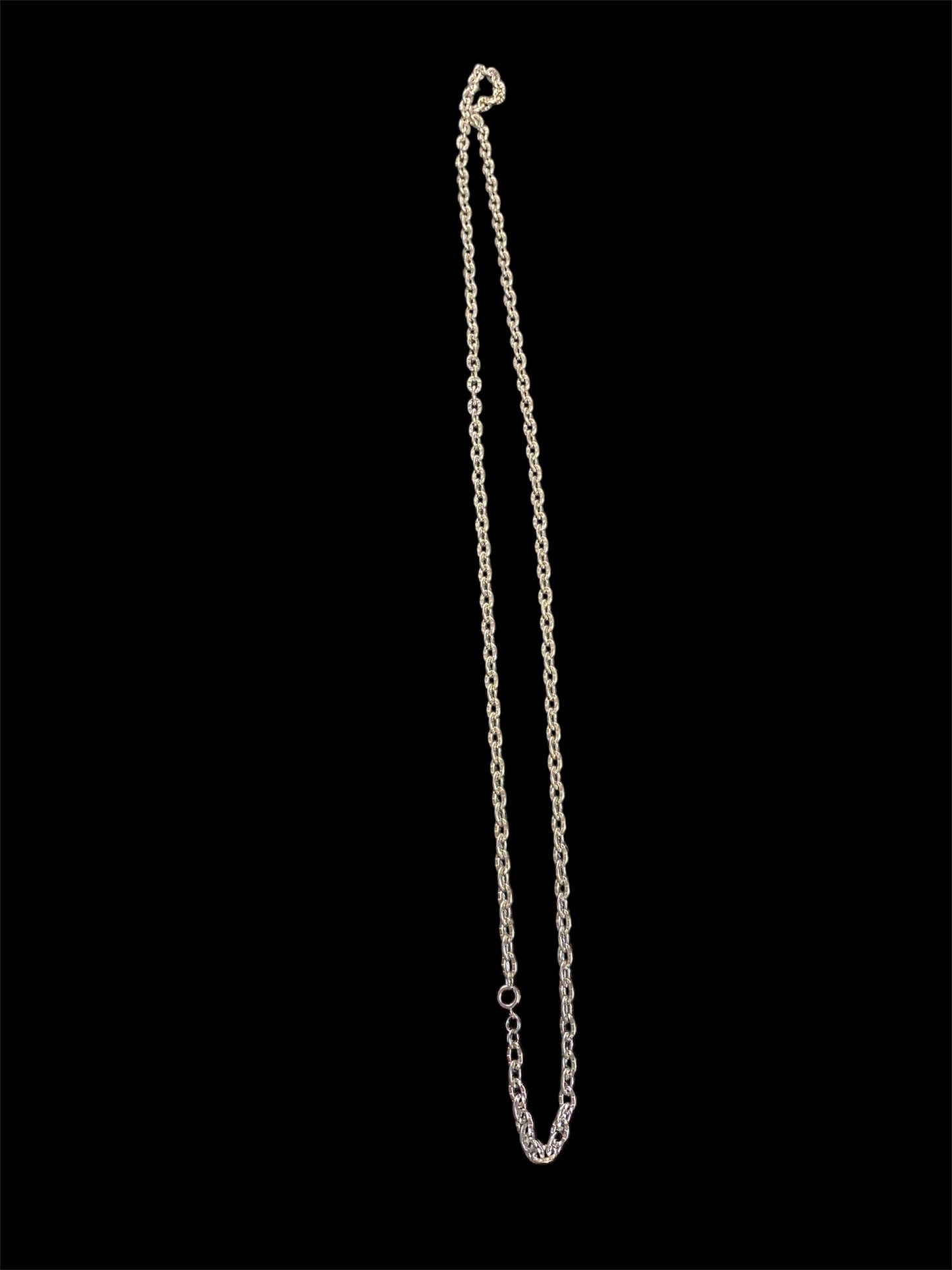 Silver Long Chained Necklace