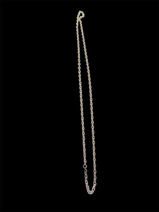 Silver Long Chained Necklace