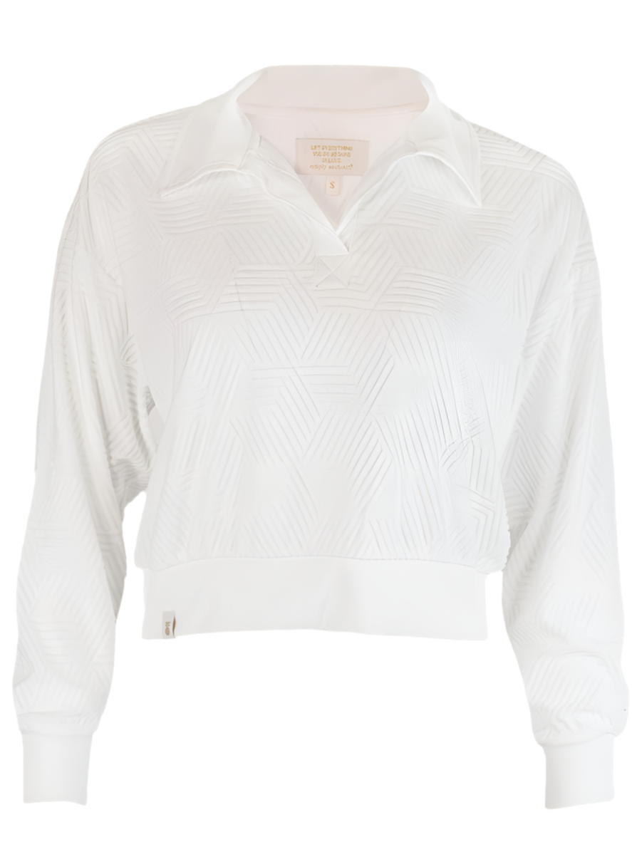 Simply Southern Cropped Ivory Pullover